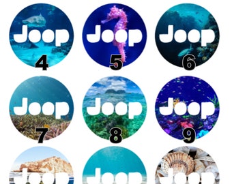 Adesivo per volante • Scene subacquee • Compatibile con Jeep