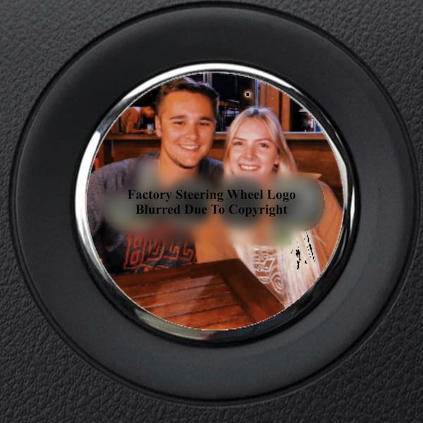 YOUR IMAGE • Personalized Custom Steering Wheel Overlay Decal • Compatible with Jeep Models
