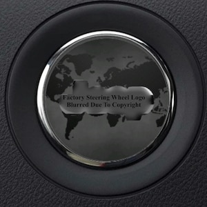 Karte der Erde Dunkler Lenkrad-Overlay-Aufkleber, kompatibel mit Jeep-Modellen