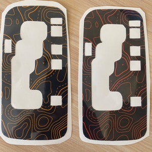 Topography Shifter Gear Plate Overlay Decal Double Layered Compatible with 2012-2018 Wranglers All Sub Models