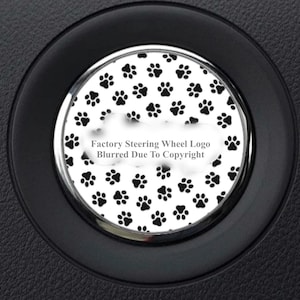 Paw Prints Steering Wheel Overlay Decal • Compatible with Jeep Models