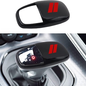 Gear Shift Knob Trim Accessory Compatible With Charger Challenger 2015-2022 / Durango 2016-2023 ABS Interior