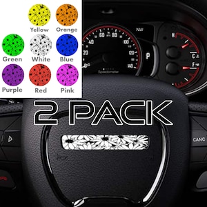 Flower Edition Steering Wheel Center Badge Overlay Compatible With Charger Challenger Durango