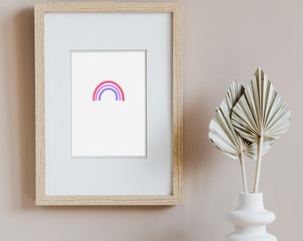 Bi Rainbow Print