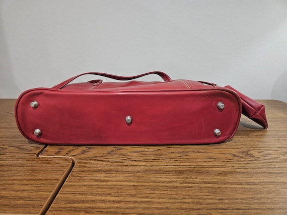 Custom Bernina Red Leather Tote/Purse Made by Piel - image 8