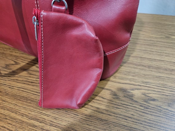 Custom Bernina Red Leather Tote/Purse Made by Piel - image 7