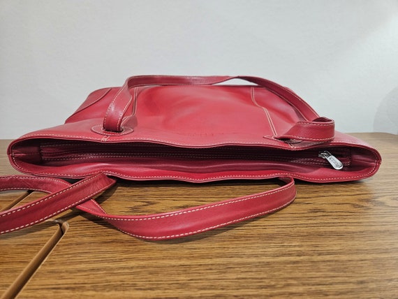 Custom Bernina Red Leather Tote/Purse Made by Piel - image 4