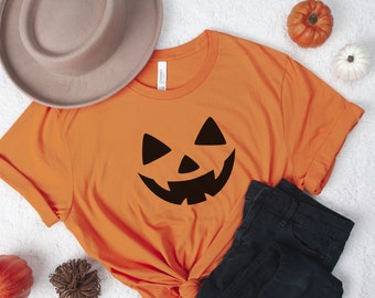 Camiseta vintage de Halloween: camiseta con cara de calabaza de Jack O' Lantern