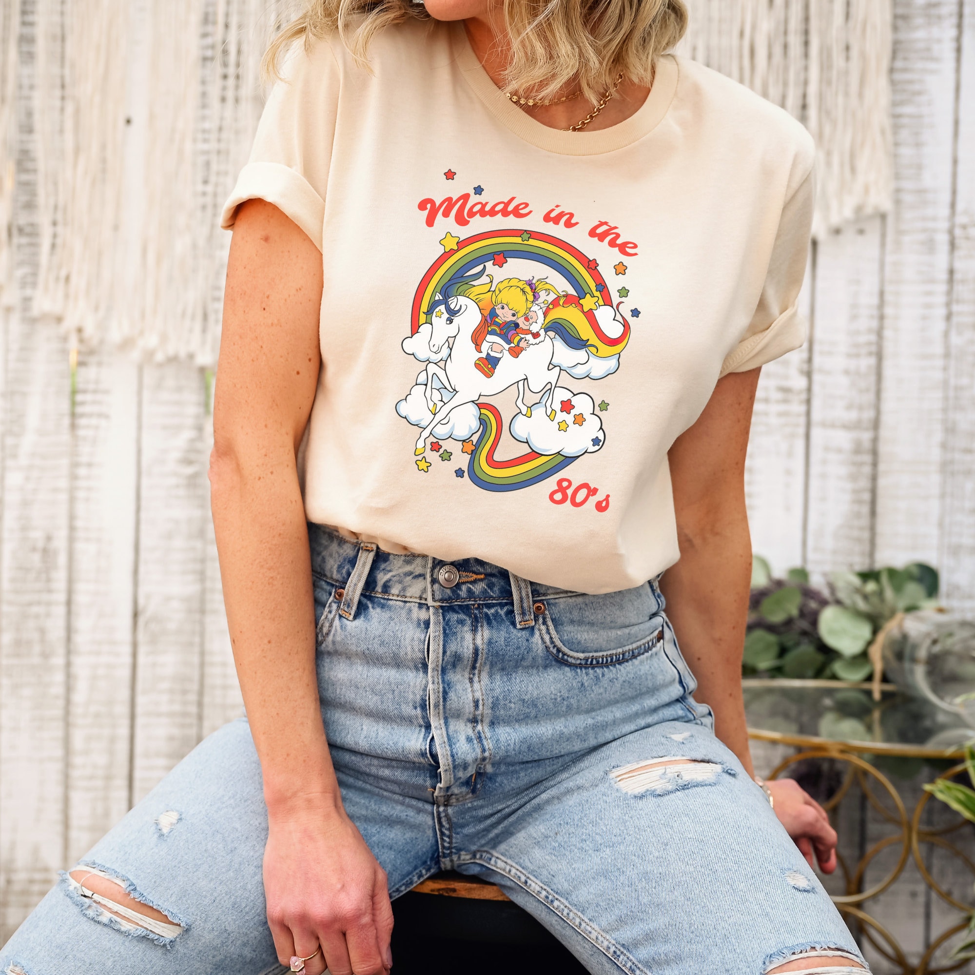 Rainbow brite shirt - Etsy 日本