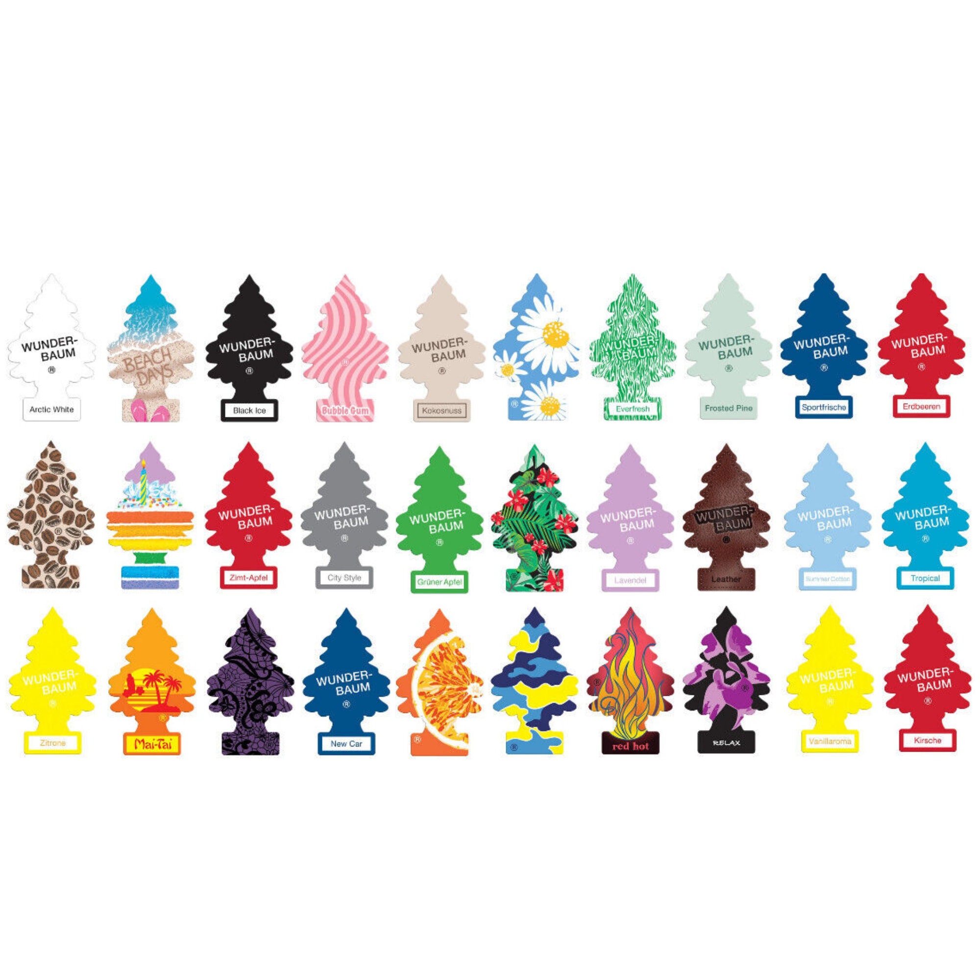 WUNDERBAUM Little Trees Hanging Air Freshener Office Home Etsy