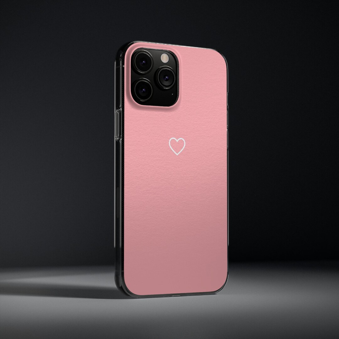 Pink Rxm Simple Pink Heart Soft iPhone 13 Cases - Etsy