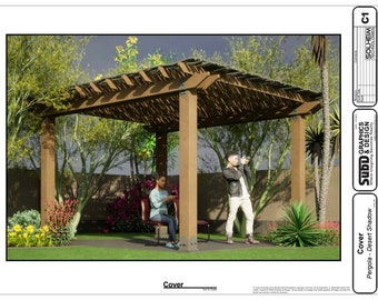 DIY Pergola Design - Digitaler Plan PDF Download - Desert Shadow - SubD Grafik & Design