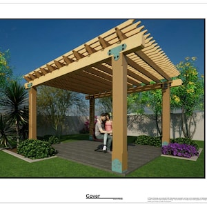 DIY Pergola Design - Digital Plan PDF Download - Serene Essence - SubD Graphics & Design