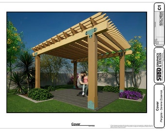 DIY Pergola Design - Digital Plan PDF Download - Serene Essence - SubD Graphics & Design