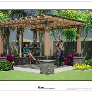 DIY Pergola Design - Digital Plan PDF Download - Sonoran Breeze - SubD Graphics & Design