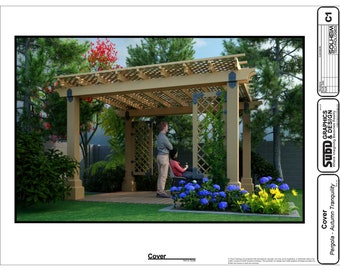 DIY Pergola Design - Digital Plan PDF Download - Autumn Tranquility - SubD Graphics & Design