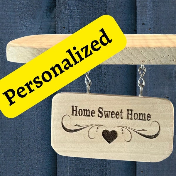 Flat Bird Perch with personalized sign | Gift for bird lovers