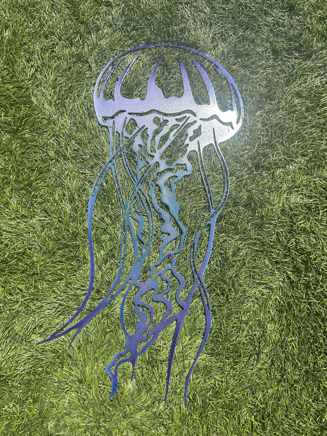Jellyfish Metal Wall Art – Ocean-inspired Coastal Decor | Outdoor or ...