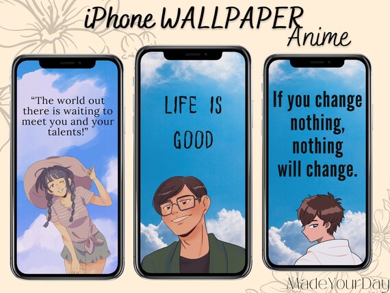 Iphone Anime Wallpaper Motivation Motivational Wallpaper for - Etsy Iphone Anime Wallpaper Motivation Motivational Wallpaper for - Etsy