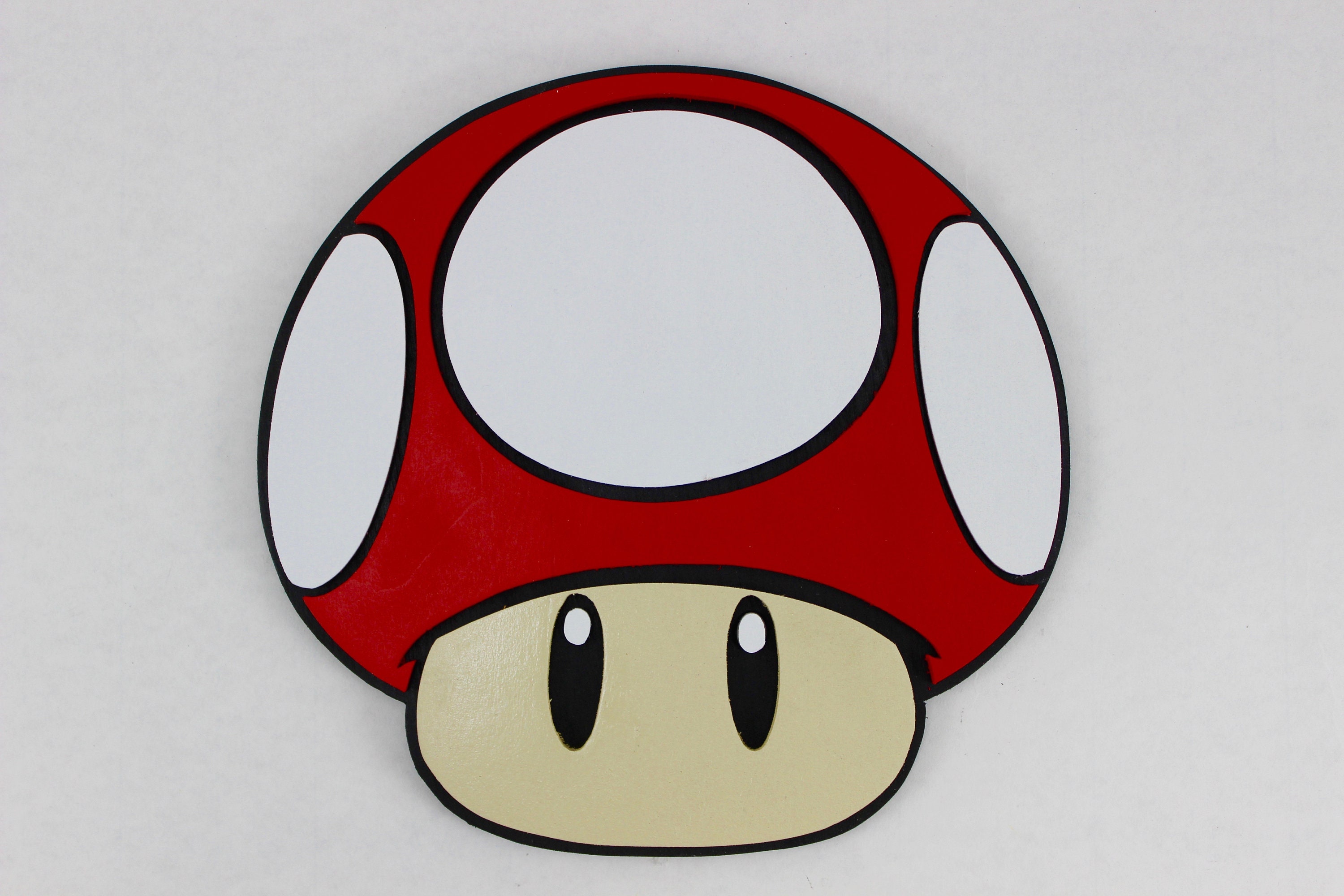 Super Mario Bros Mushroom Head Wall Decor Etsy