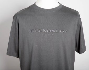 T-Shirt mit Bestickung|Legendaddy|personalisiert|Vatertag|Geschenk|Geburtstag|Geburt|Übergrößen|Kinder|Vater|Shirt|Geschenkidee