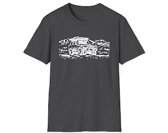Koszulka Softstyle, Off-road, Lifted, 4x4, Overland, LC80
