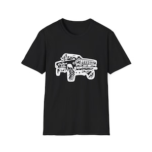Softstyle T-Shirt, Off-road, Truck, Lifted, 4x4, FR