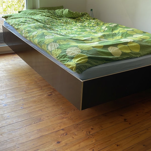 DIY Floating Look Wooden Bed(2m x 1.4m) Instructions