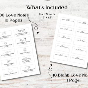 Romantic Paper Notes Printable Little Love Notes for Him or Her, Romantic Husband Lunch Box ...