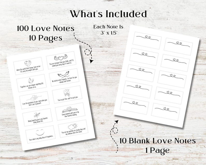 Printable Little Love Notes for Him or Her, Romantic Husband Lunch Box ...