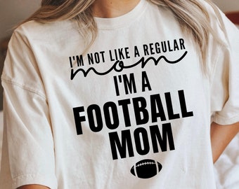 Football Mom T Shirt for Women Football Mom Tshirt for Gameday Vibes, Mama Football Tee Gift For Mom Comfort Colors®