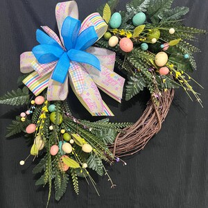 Easter wreath Spring Wreath front door Easter decor porch wreath Easter Decor Spring Decor wreath easter decor housewarming wreath egg