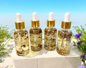 Soothing Herbal Body Oil, Botanical Infused Moisturizer, Post Shave & Wax Oil, Hydrating Glow Oil, Natural Dry Skin Treatment