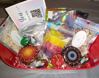 Spa basket, gift set, weekend getaway, relaxation,