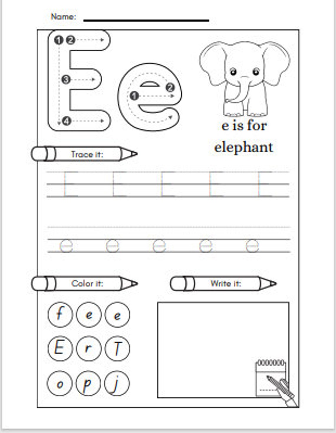 Printable Letter of the Week Worksheets, Preschool Worksheets, Kindergarten, Pre-k, Letters ...