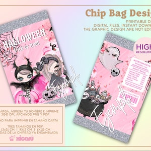 Halloween Chip bag: Halloween cuties, digital design
