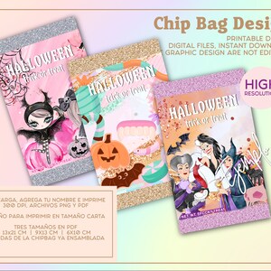 Halloween chip bags: bundle 2023 (3 digital kits)