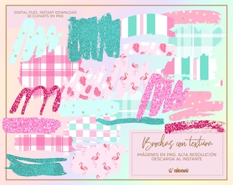 Flamingo texture brushes