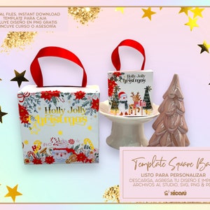 Template: Square Bag Box