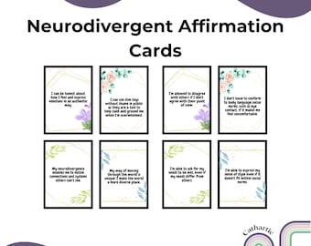 Neurodivergent Affirmation Cards - Flower