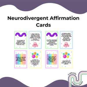 Neurodivergent Affirmation Cards - Fidgets