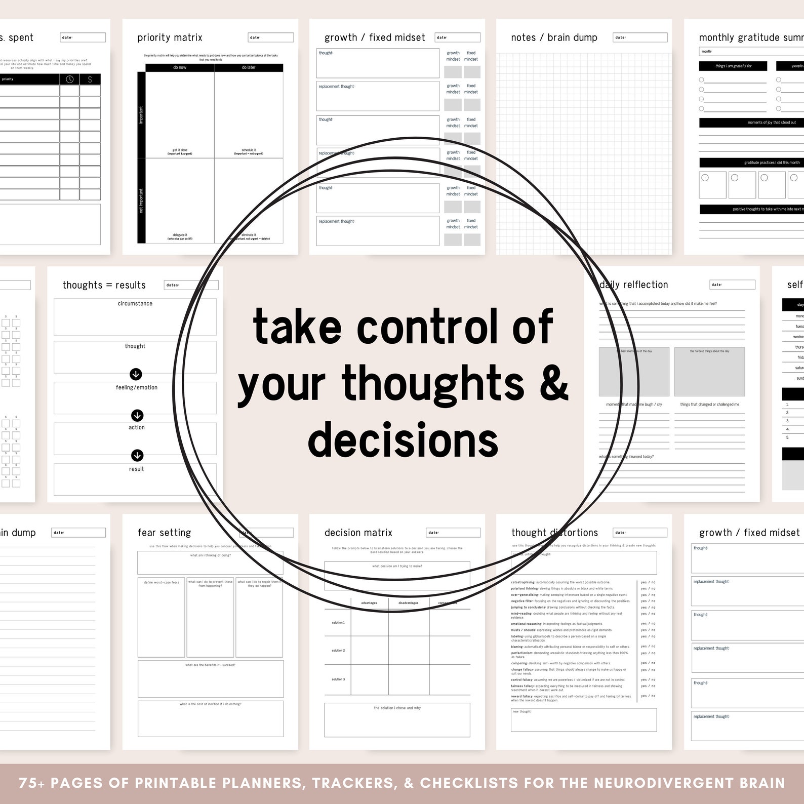 ADHD PLANNER Best Printable Planner for Adhd Adhd Adult Etsy