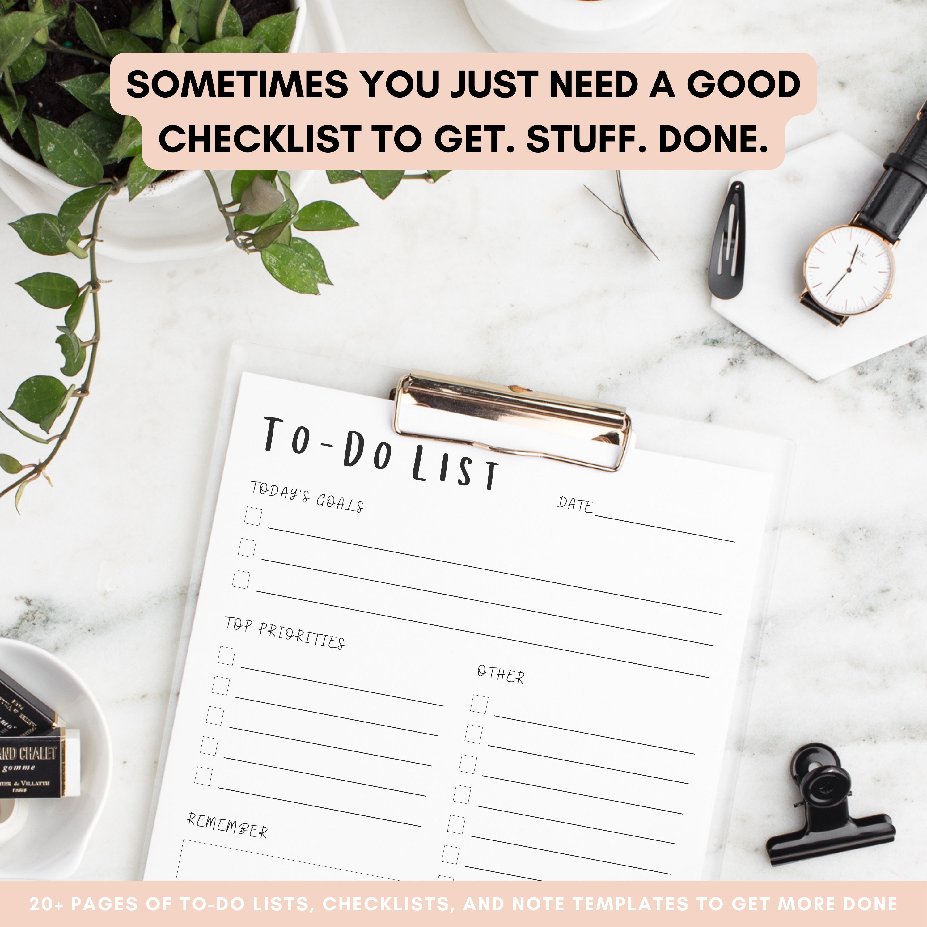 TODO LIST Template & Checklist Template Best Printable Etsy UK