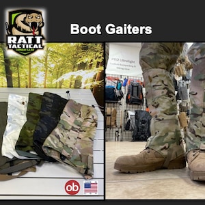 Tactical Boot Gaiters - made by RATT Tactical USA