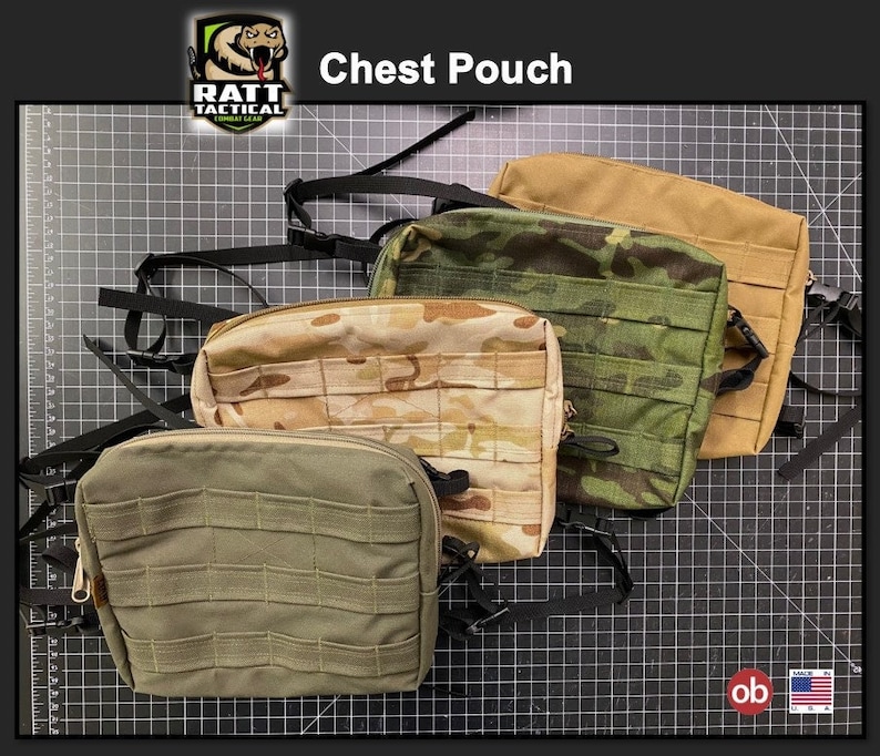 Chest Bandoleer Pouch Made by RATT Tactical USA Etsy