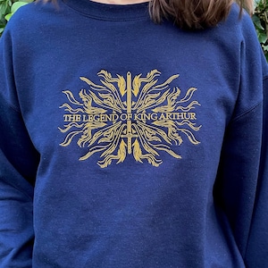 Sweat brodé La légende du roi Arthur