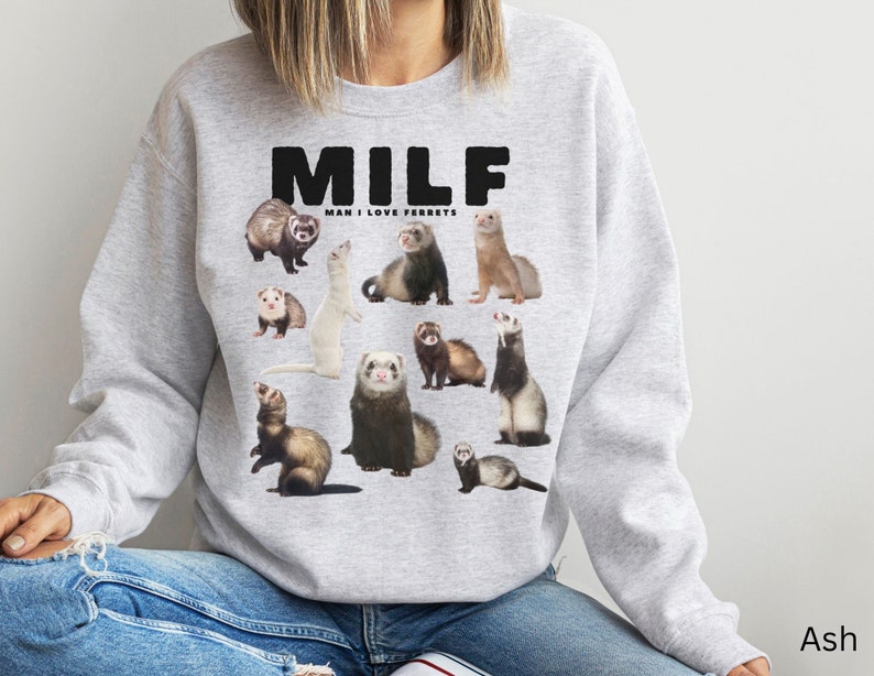 Funny Ferret Sweatshirt Ferret Parent Gift Ferret Lover Etsy