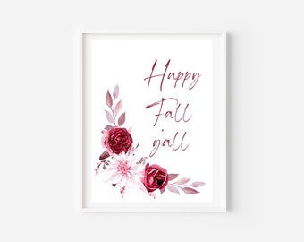 Happy Fall Y #39 all Wall Art Printable Fall Wall Art Fall Decor Gallery Happy Fall Y #39 all Wall Art Printable Fall Wall Art Fall Decor Gallery