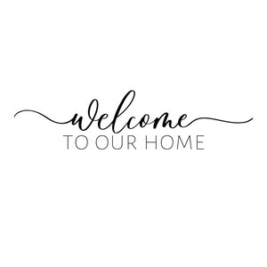 Welcome to Our Home Printable Welcome Print Printable Wall Art Digital