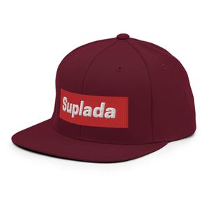 Suplada Embroidered Snapback Hat | Funny Filipino Snapback Hat | Snapback Hat for Women